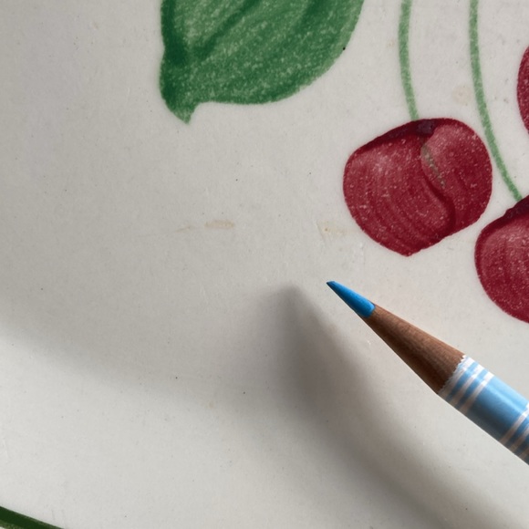 Vintage Blue Ridge Pottery Cherries serving platter Cherry Bounce - Picture 5 of 10